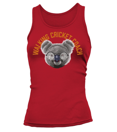 Koalified Walking Cricket Coach Cricketer Funny El Tank top Woman
