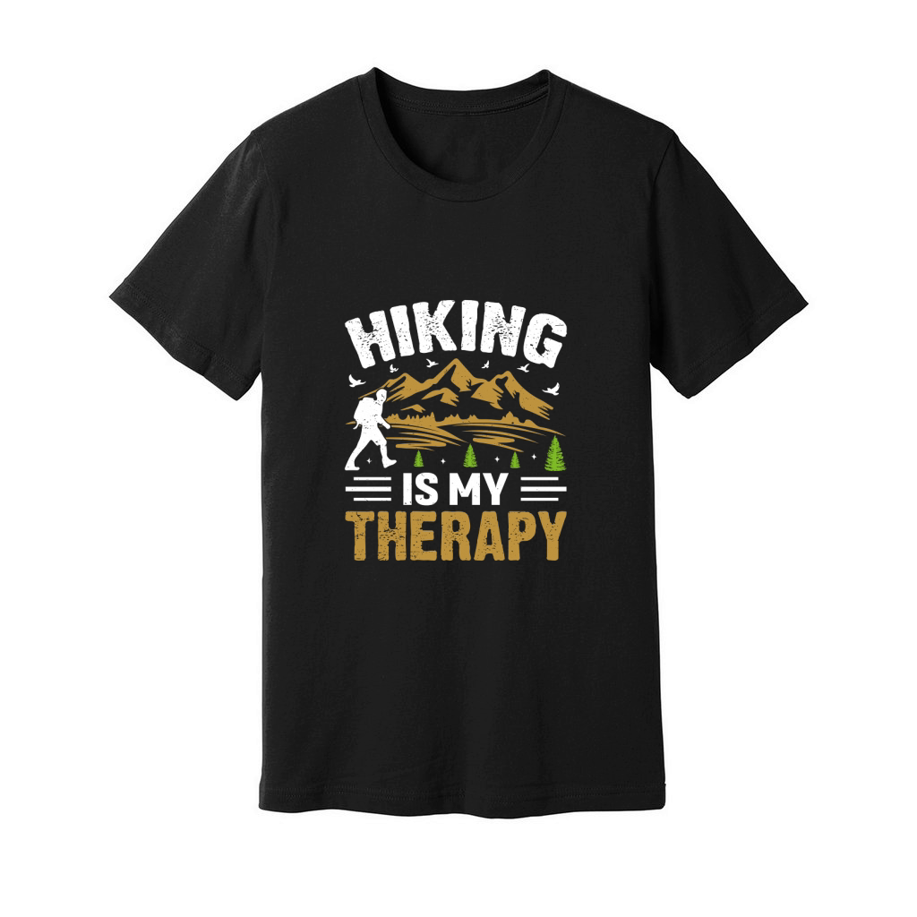 HIKING IS MY THERAPY Unisex Jersey Tee