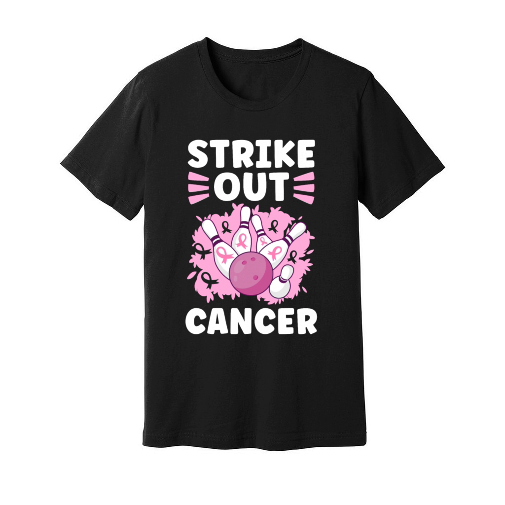 Strike Out Cancer Breast Cancer Unisex Jersey Tee