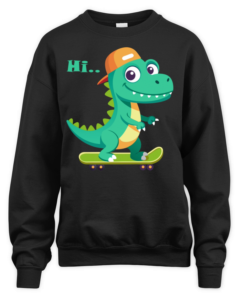 dino hi Unisex Premium Crewneck Sweatshirt