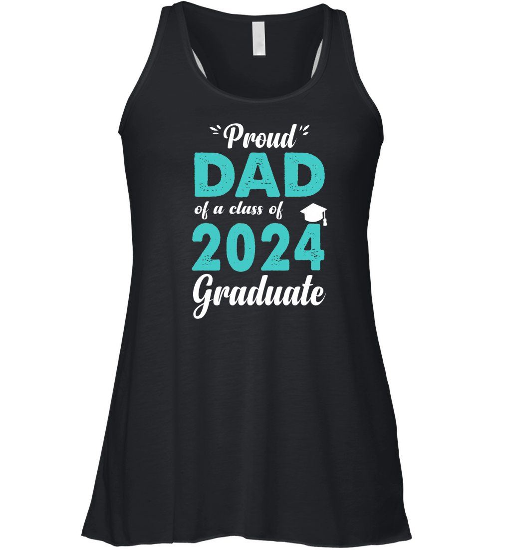 Proud dad of a class of 2024 graduate Women's Flowy Tank Top