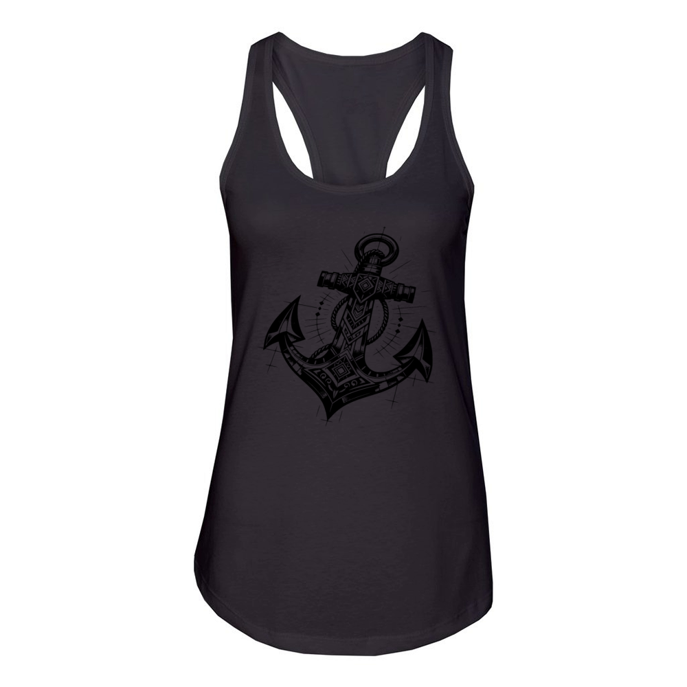 Eleganter Tattoo Style Anker Women's Racerback Tank