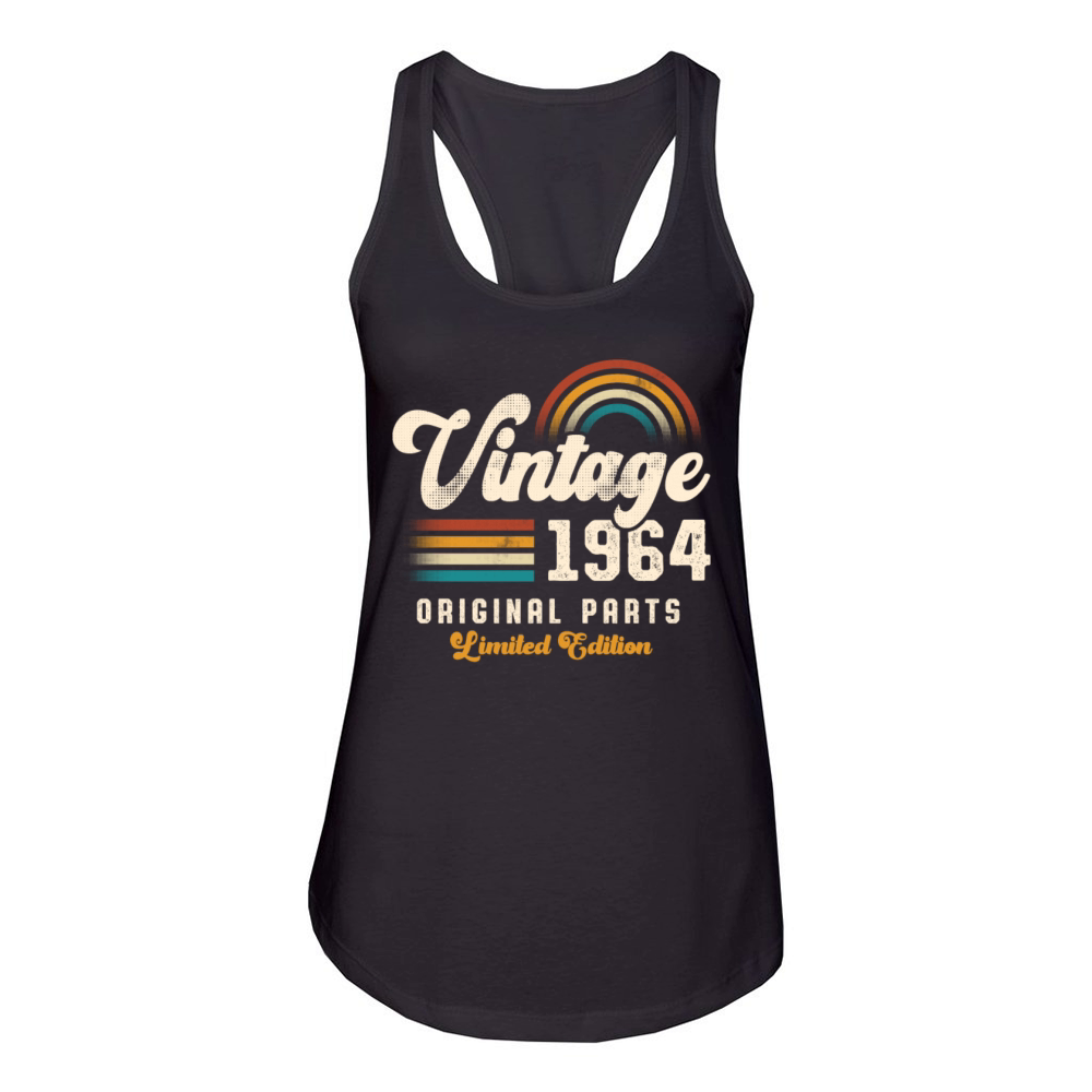 Vintage 1964 Birthday Retro Women's Racerback Tank