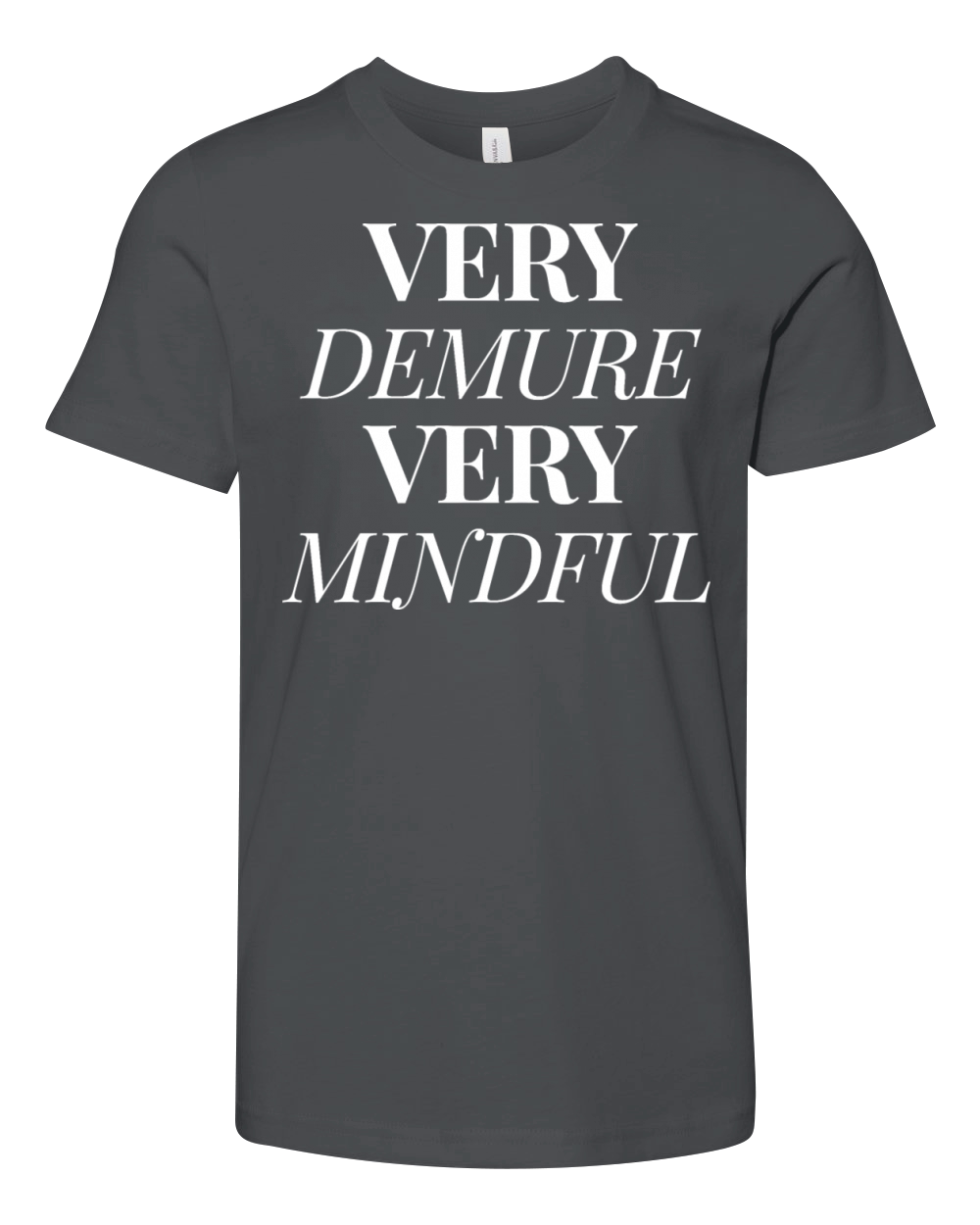 very demure very mindful shirt funny Youth Unisex Jersey Tee