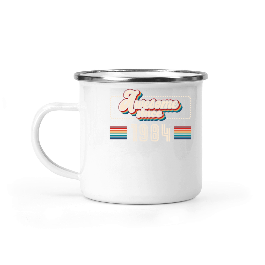 Awesome since 1984 Birthday Camping Mug