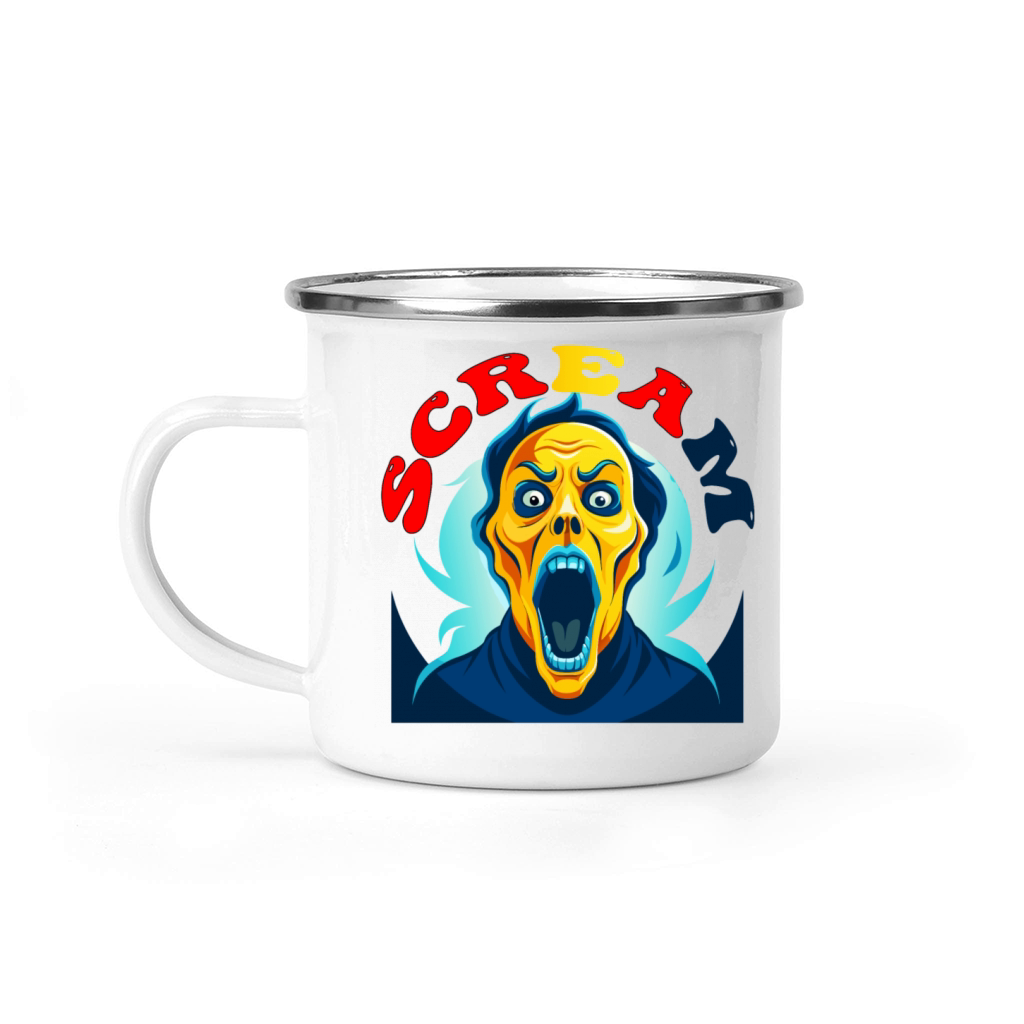 Scream Vintage Halloween Camping Mug