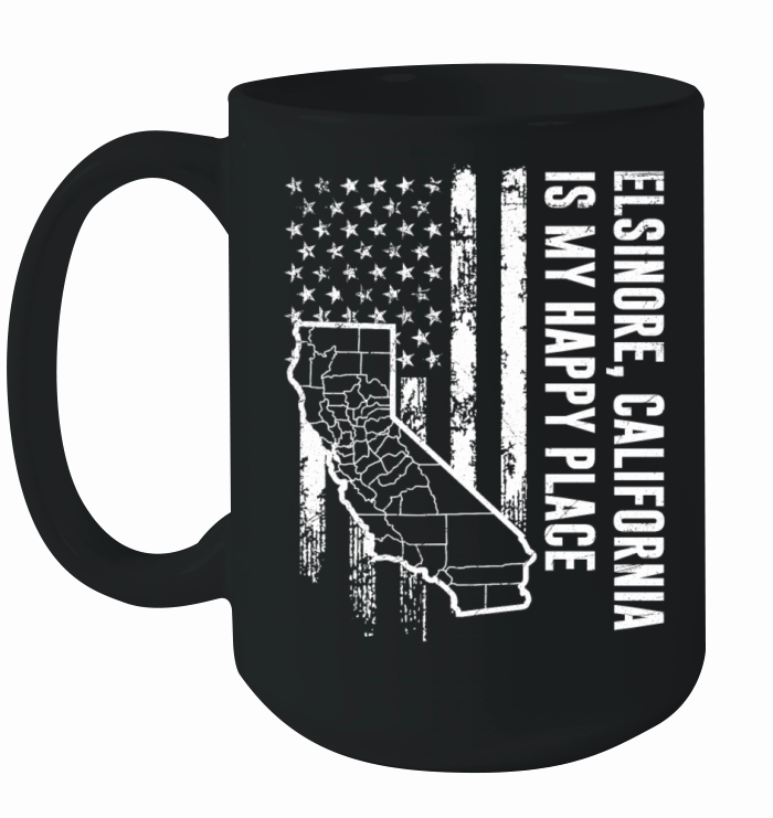 ELSINORE CALIFORNIA IS MY HAPPY PLACE Lake Ceramic Mug
