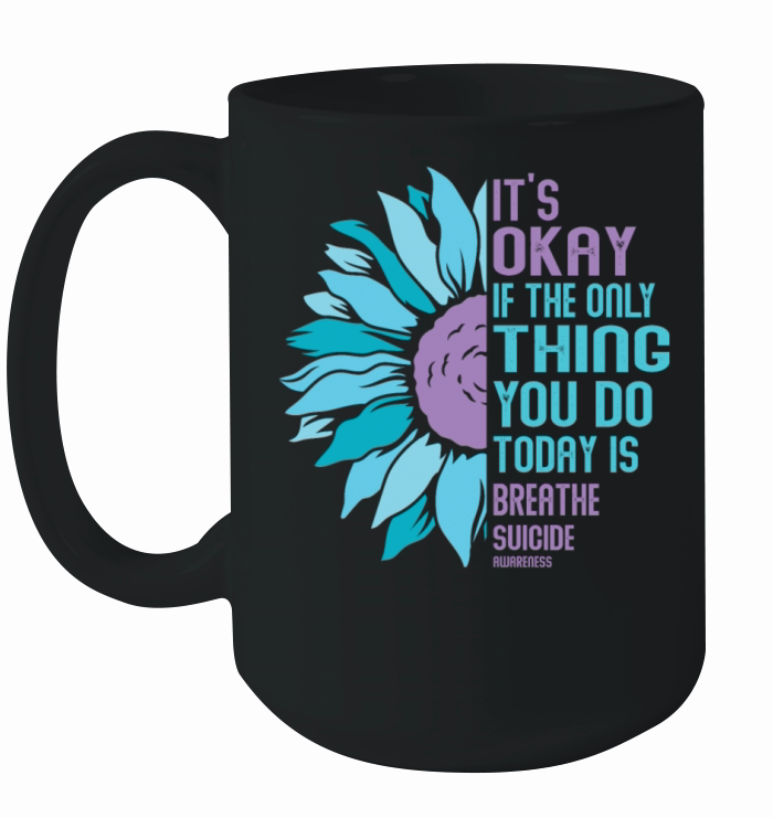 Mental Health Warrior Purple and Teal Ceramic Mug