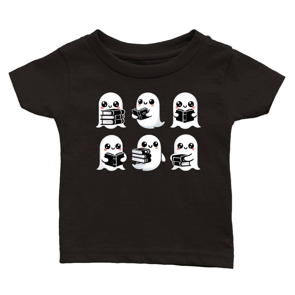 Cute Boo Ghost Halloween Classic Baby Crewneck T-shirt