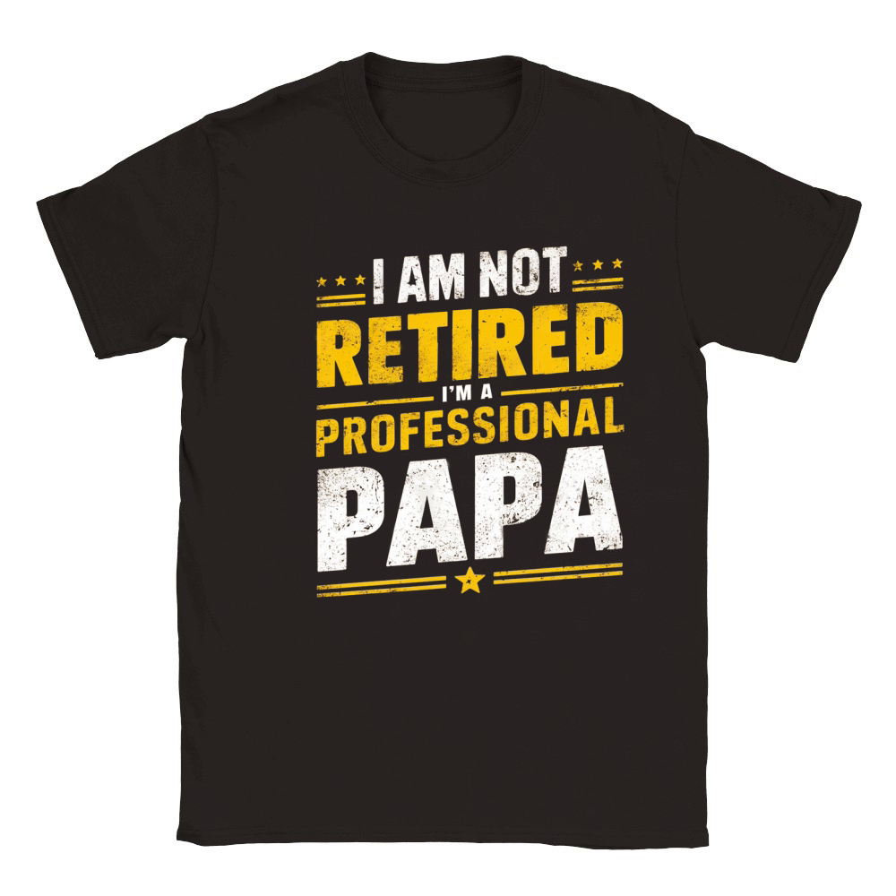I am not retired im a professional papa Classic Kids Crewneck T-shirt