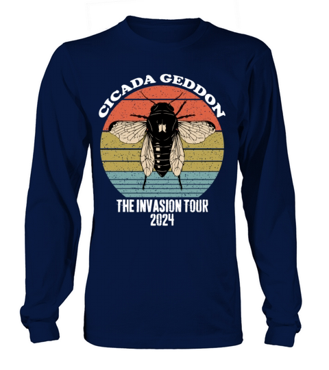 Retro Cicada Invasion Cicada Geddon Survivor 2024 Long sleeved Unisex