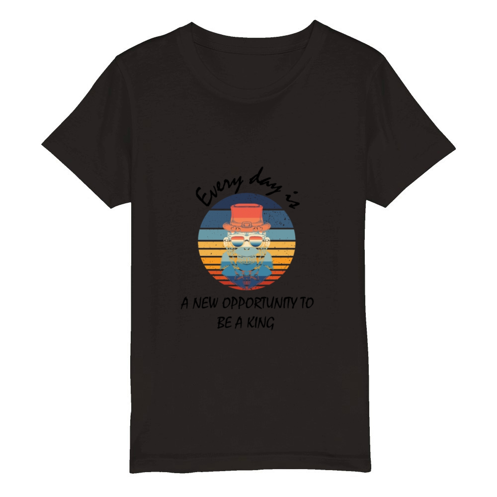 Every day is a new opportunity Organic Kids Crewneck T-shirt
