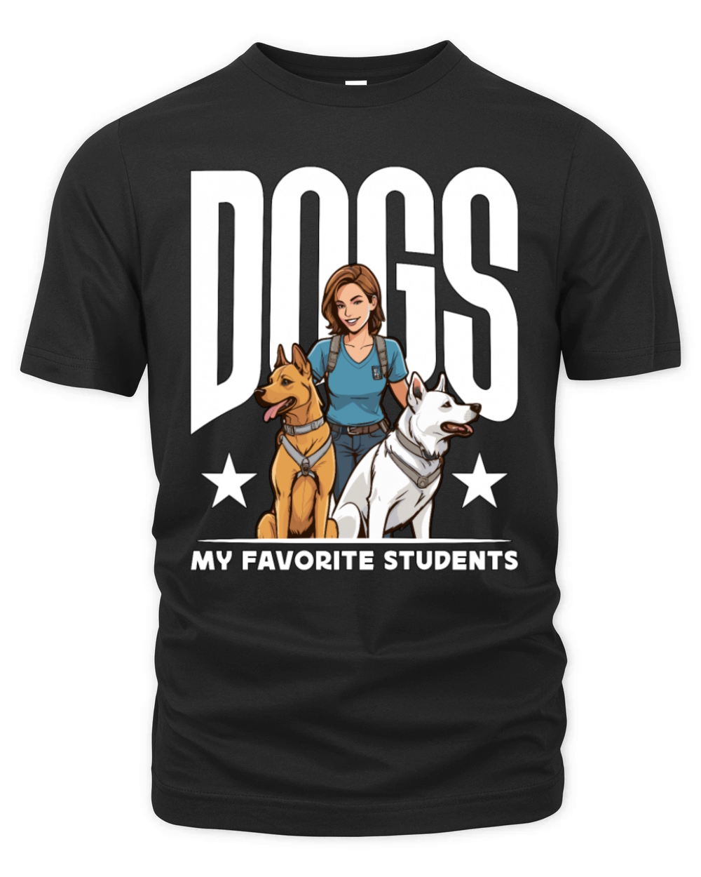 Dog Trainer Dogs My Favorite Students Animal Lover Organic Unisex T-shirt