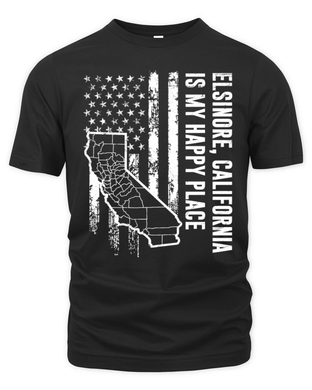 ELSINORE CALIFORNIA IS MY HAPPY PLACE Lake Organic Unisex T-shirt