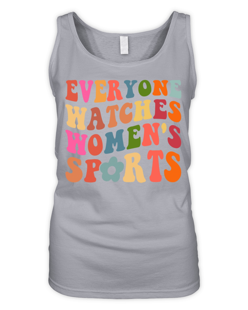 Groovy Everyone Watches Womens Sports - Sarcastic Organic Women's Tank Top