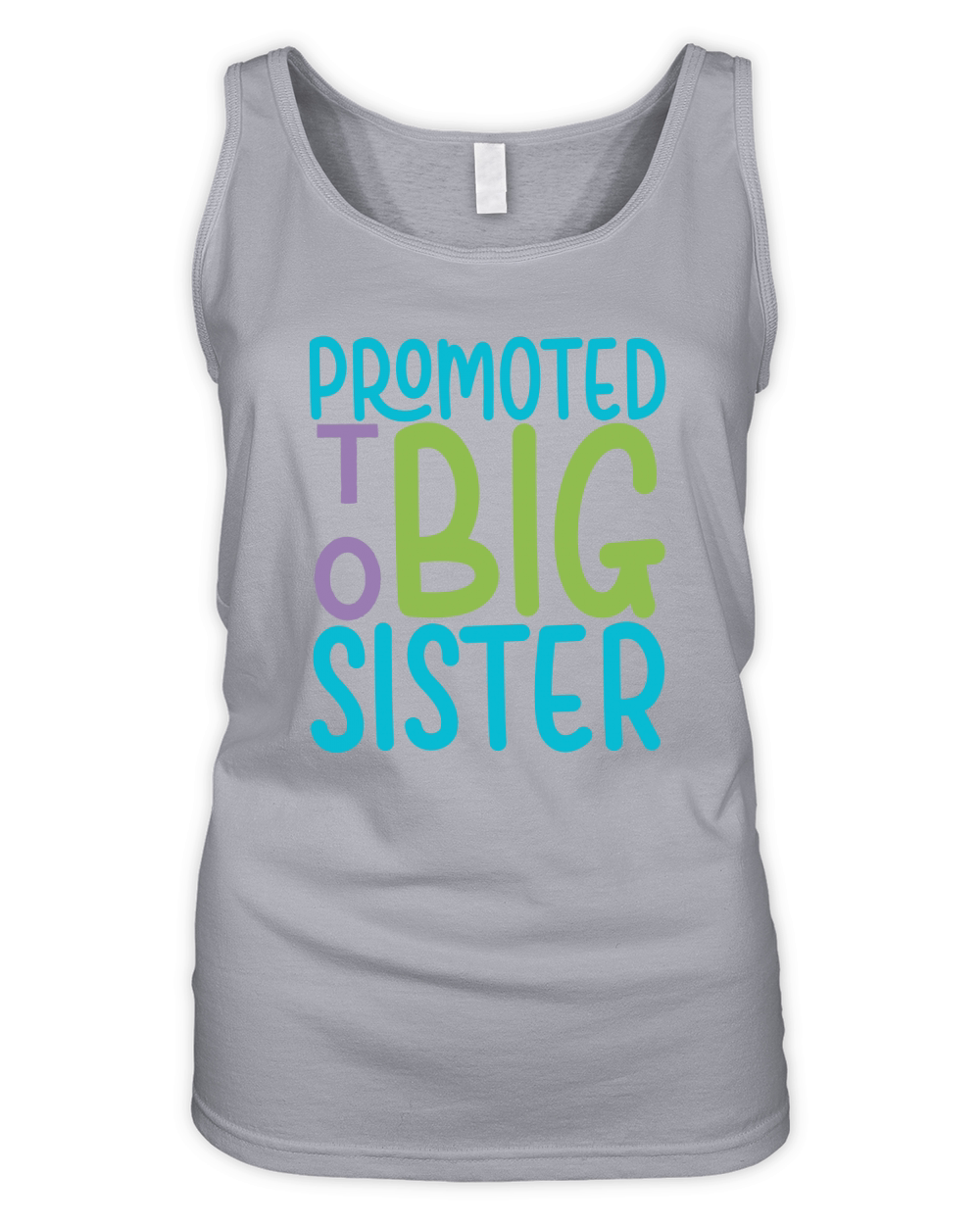 promoted to big sister Organic Women's Tank Top