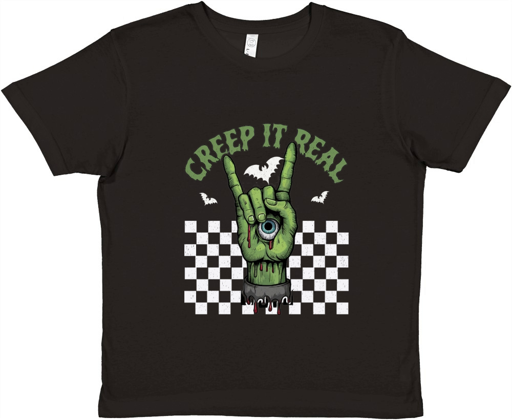 410. Creep it real Premium Kids Crewneck T-shirt