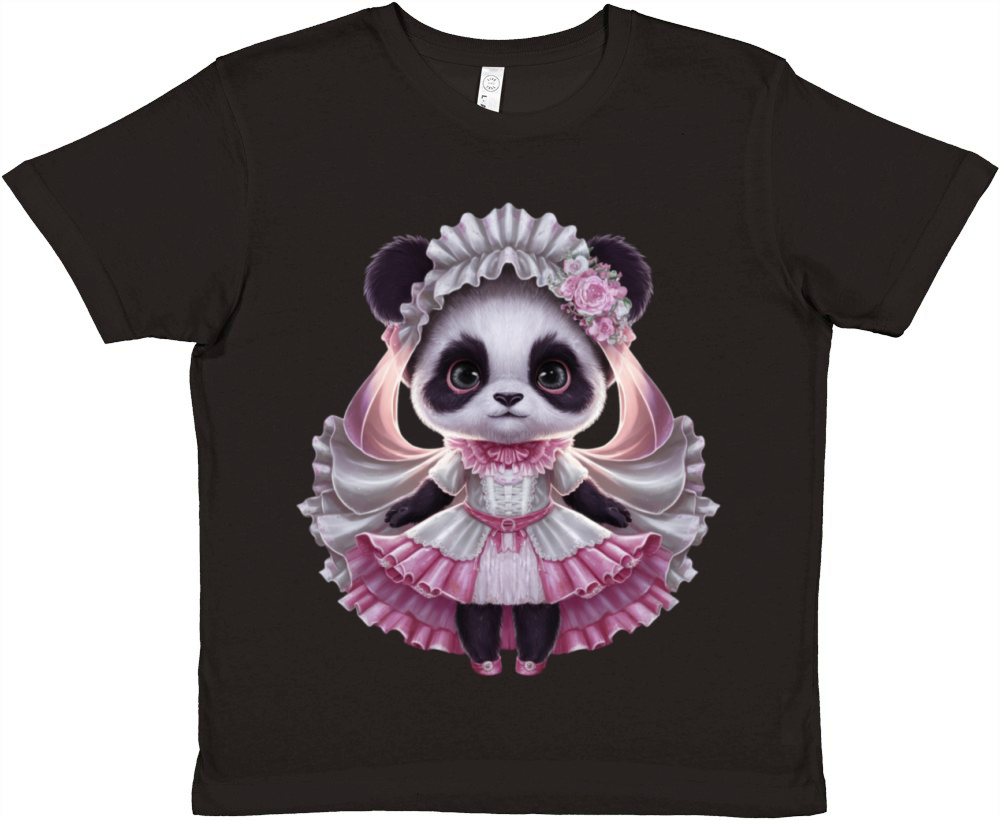 Cute Panda - Dollcore Premium Kids Crewneck T-shirt