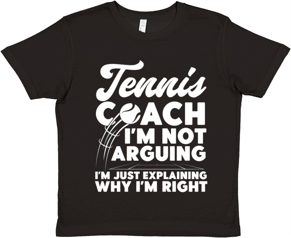 Funny Tennis Player Racket Tennis Premium Kids Crewneck T-shirt