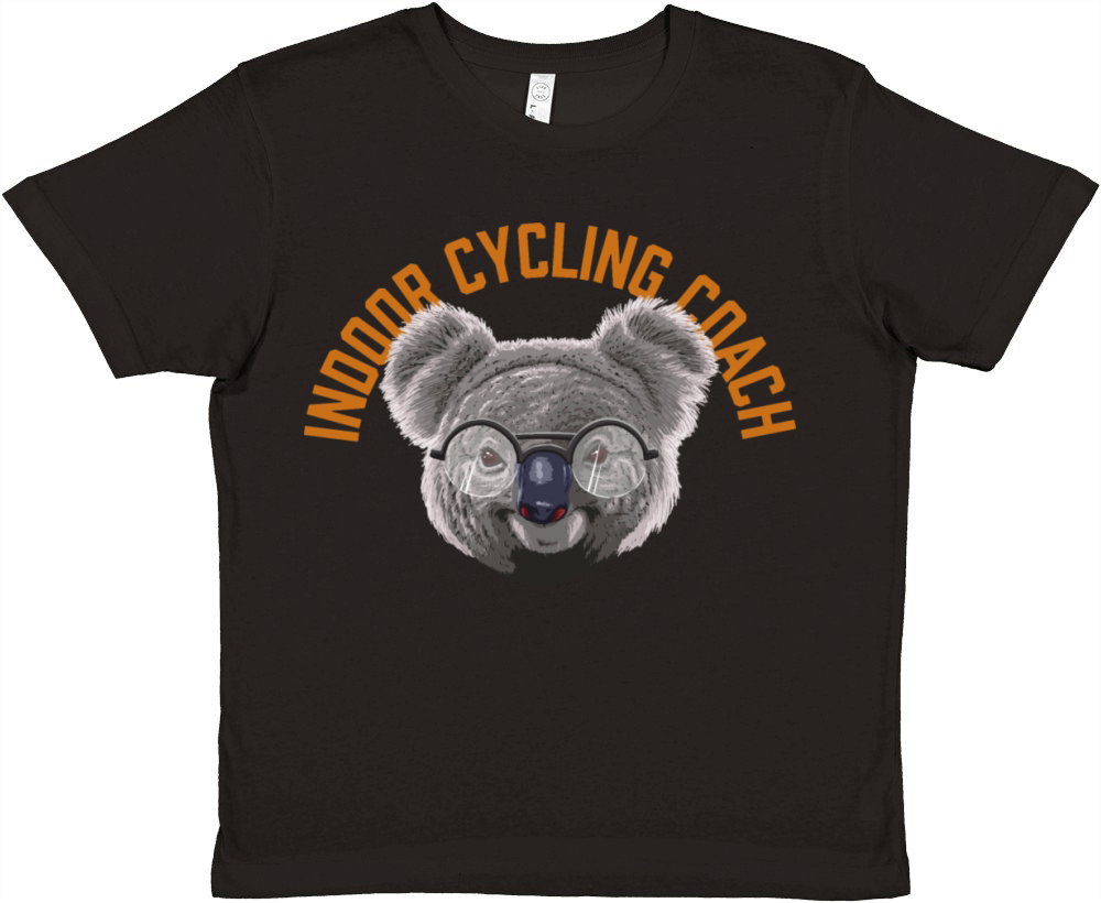 Koalified Indoor Cycling Coach Indoor Bike Funny C Premium Kids Crewneck T-shirt