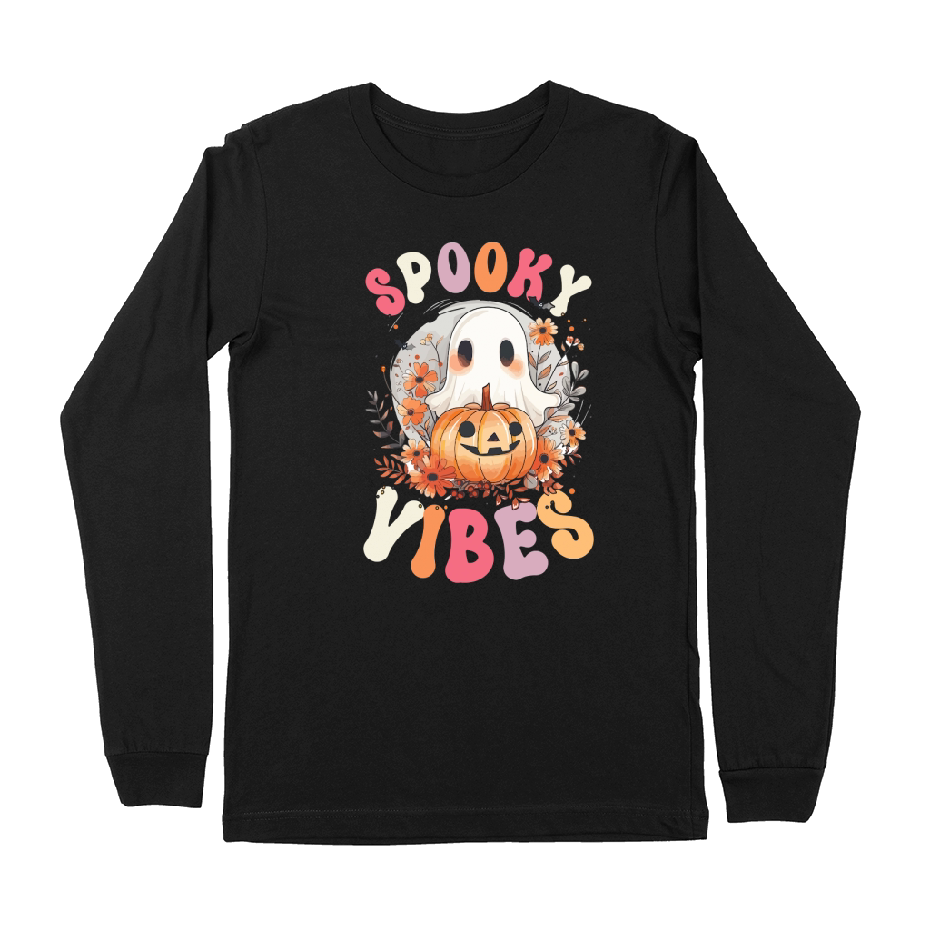 1.Spooky Vibes Premium Long Sleeve