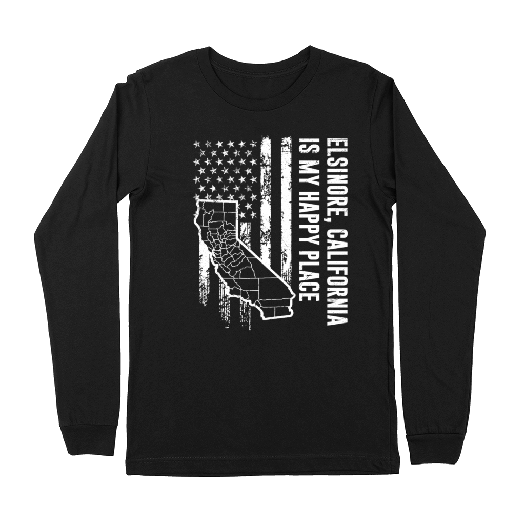 ELSINORE CALIFORNIA IS MY HAPPY PLACE Lake Premium Long Sleeve