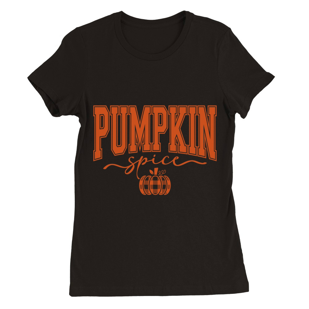 Pumpkin Spice Premium Womens Crewneck T-shirt
