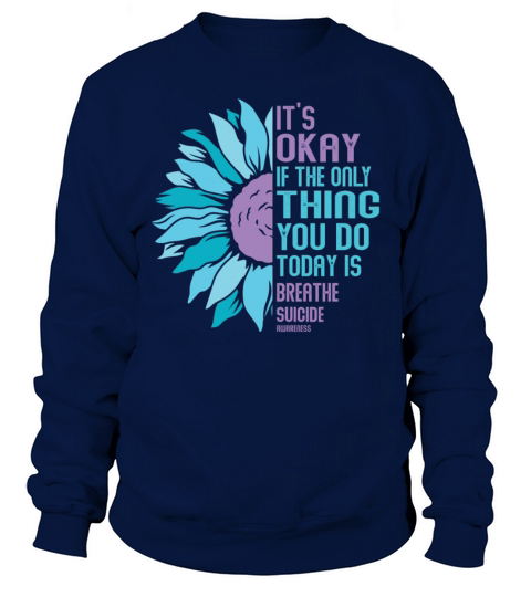 Mental Health Warrior Purple and Teal Sweatshirt Unisex