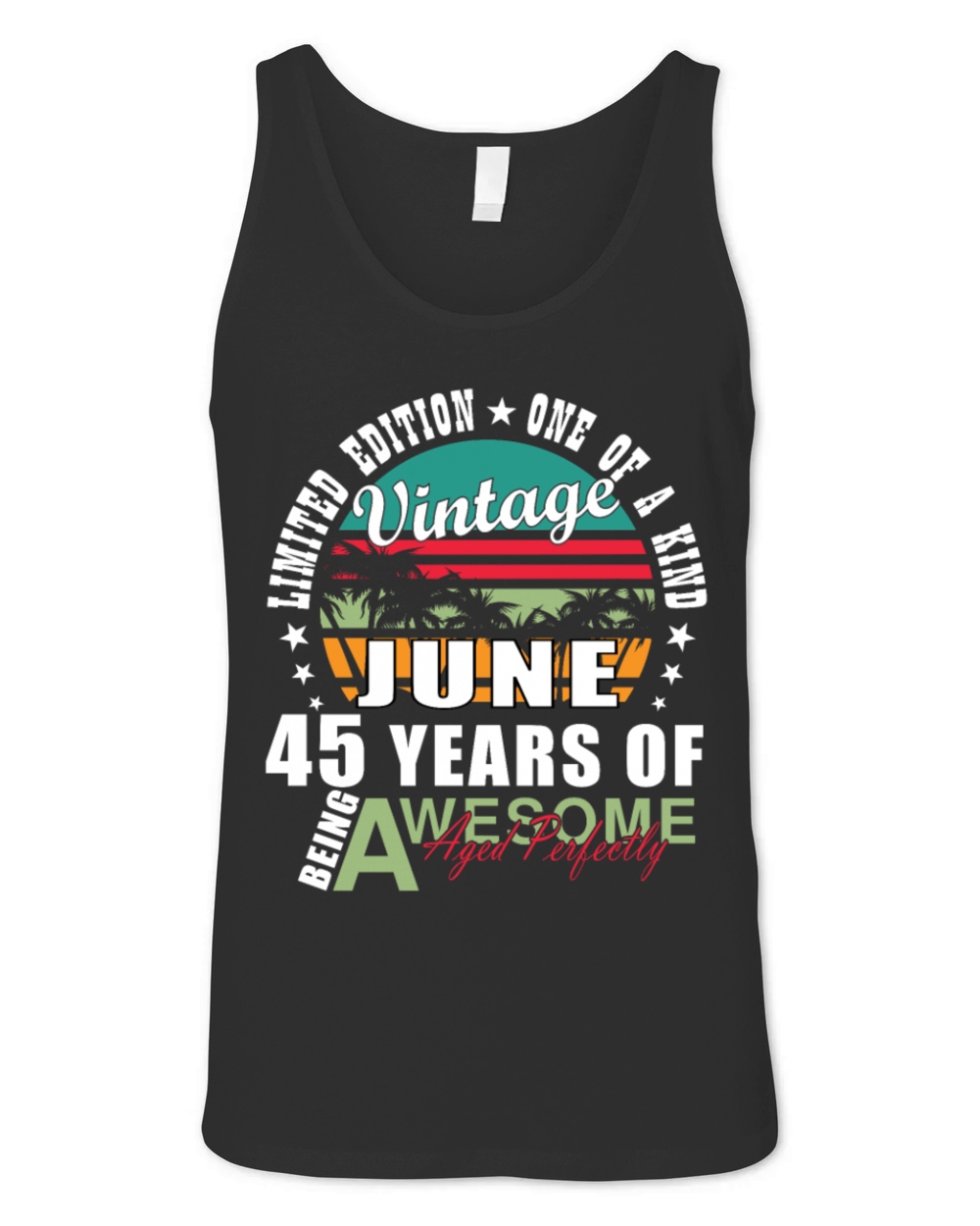 45th birthday 45 years June 1979 Unisex Jersey Tank