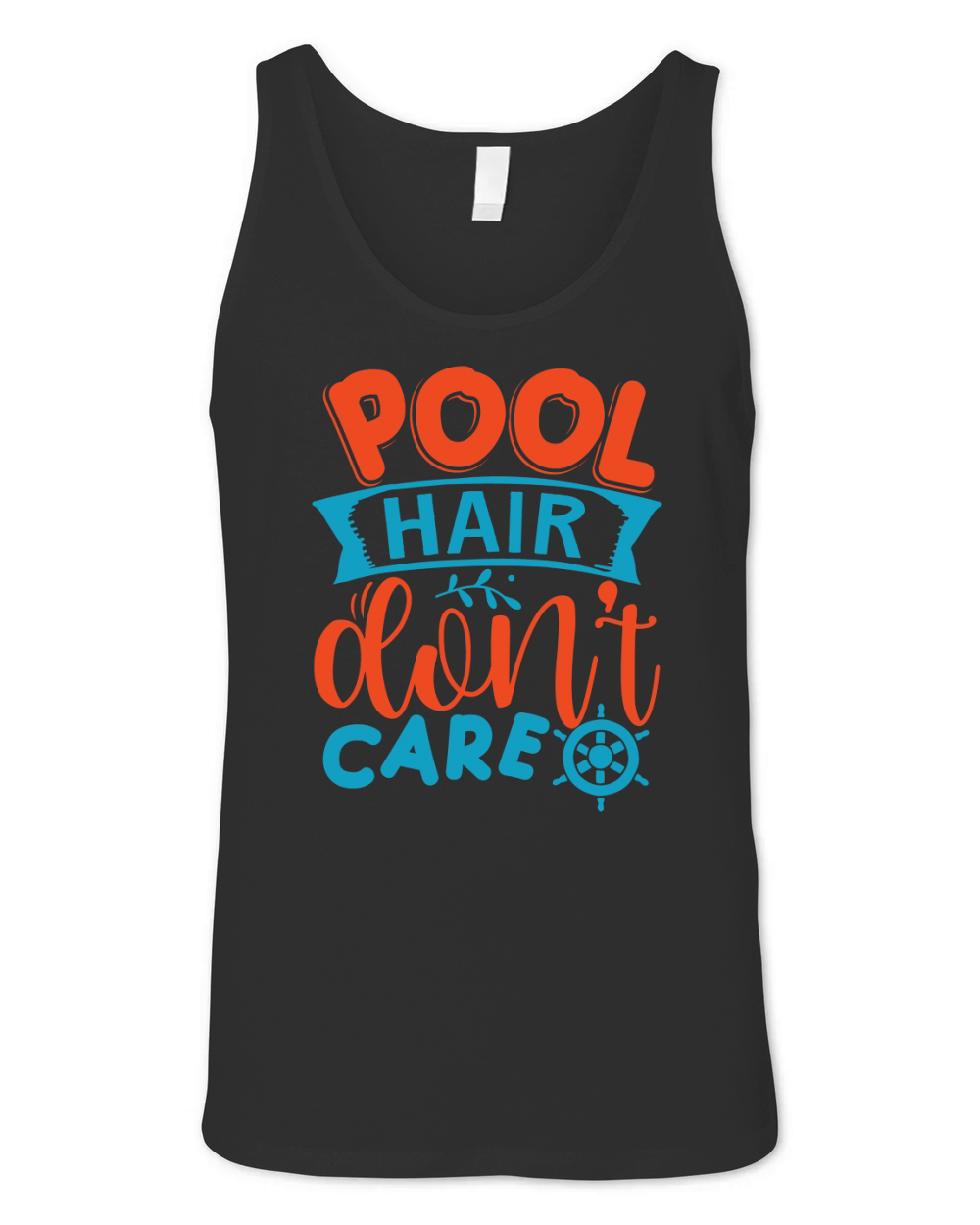 Pool hair dont care Unisex Jersey Tank