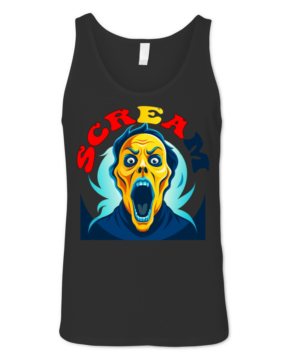 Scream Vintage Halloween Unisex Jersey Tank
