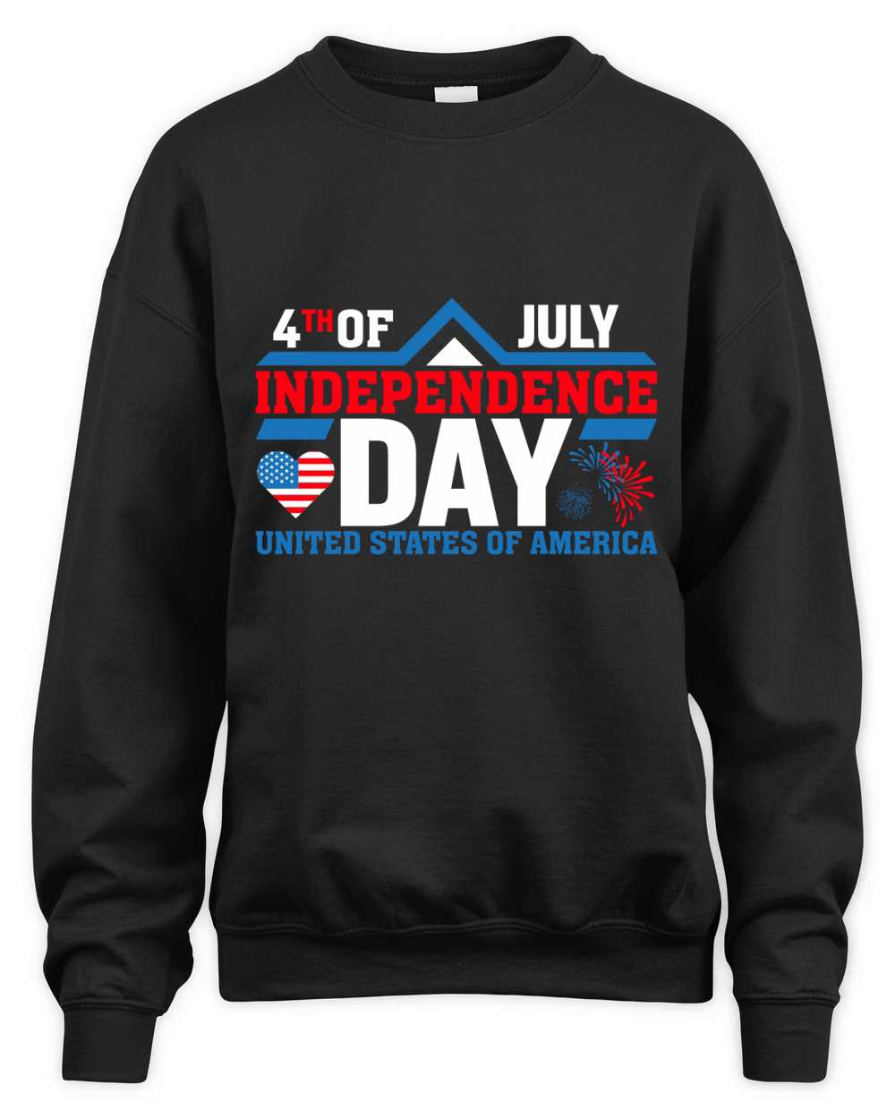 4th of July Independence Day 03 Unisex Premium Crewneck Sweatshirt