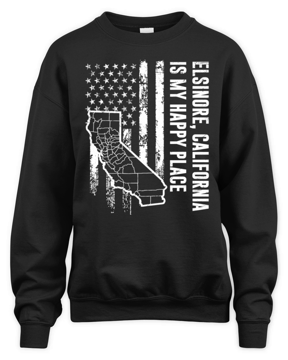 ELSINORE CALIFORNIA IS MY HAPPY PLACE Lake Unisex Premium Crewneck Sweatshirt