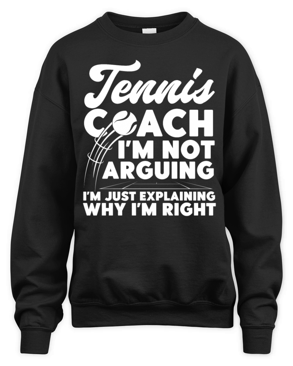 Funny Tennis Player Racket Tennis Unisex Premium Crewneck Sweatshirt