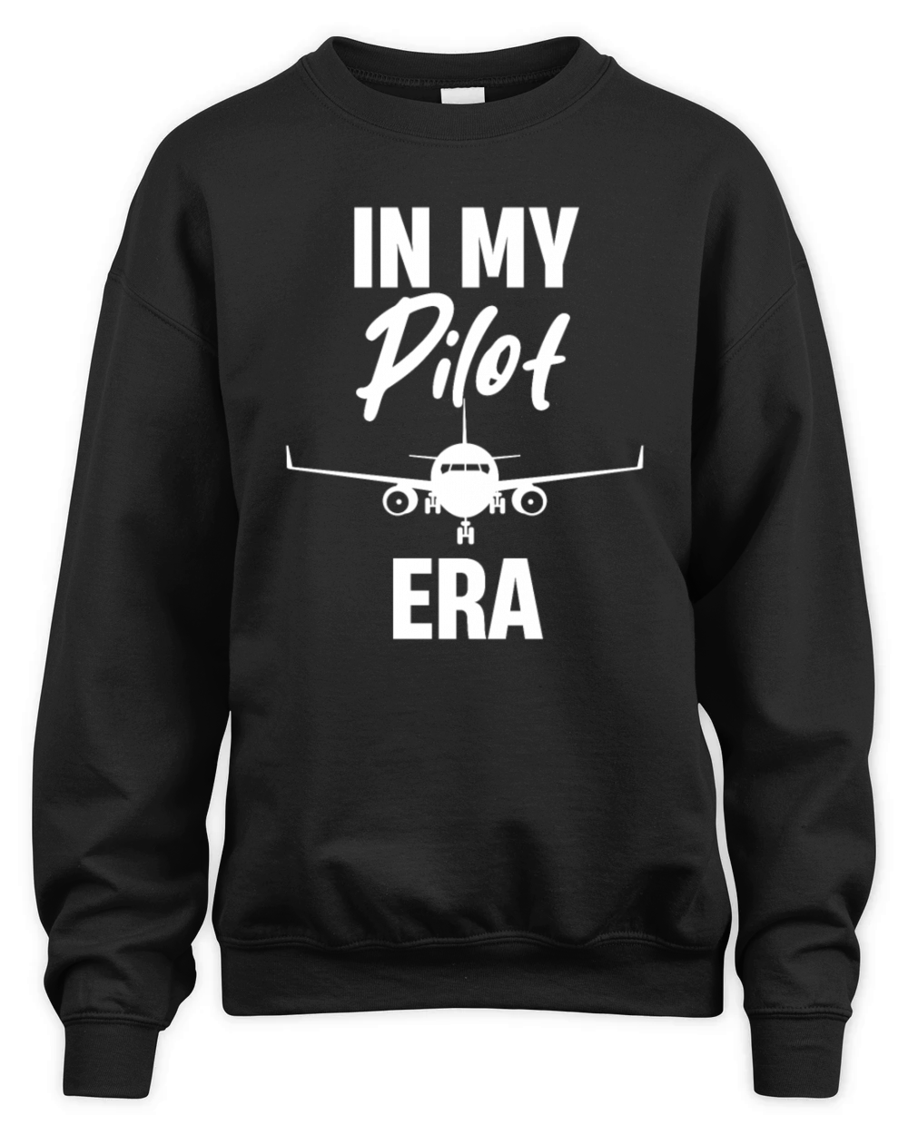 In My Pilot Era Funny Pilot Aviation Helicopter Unisex Premium Crewneck Sweatshirt