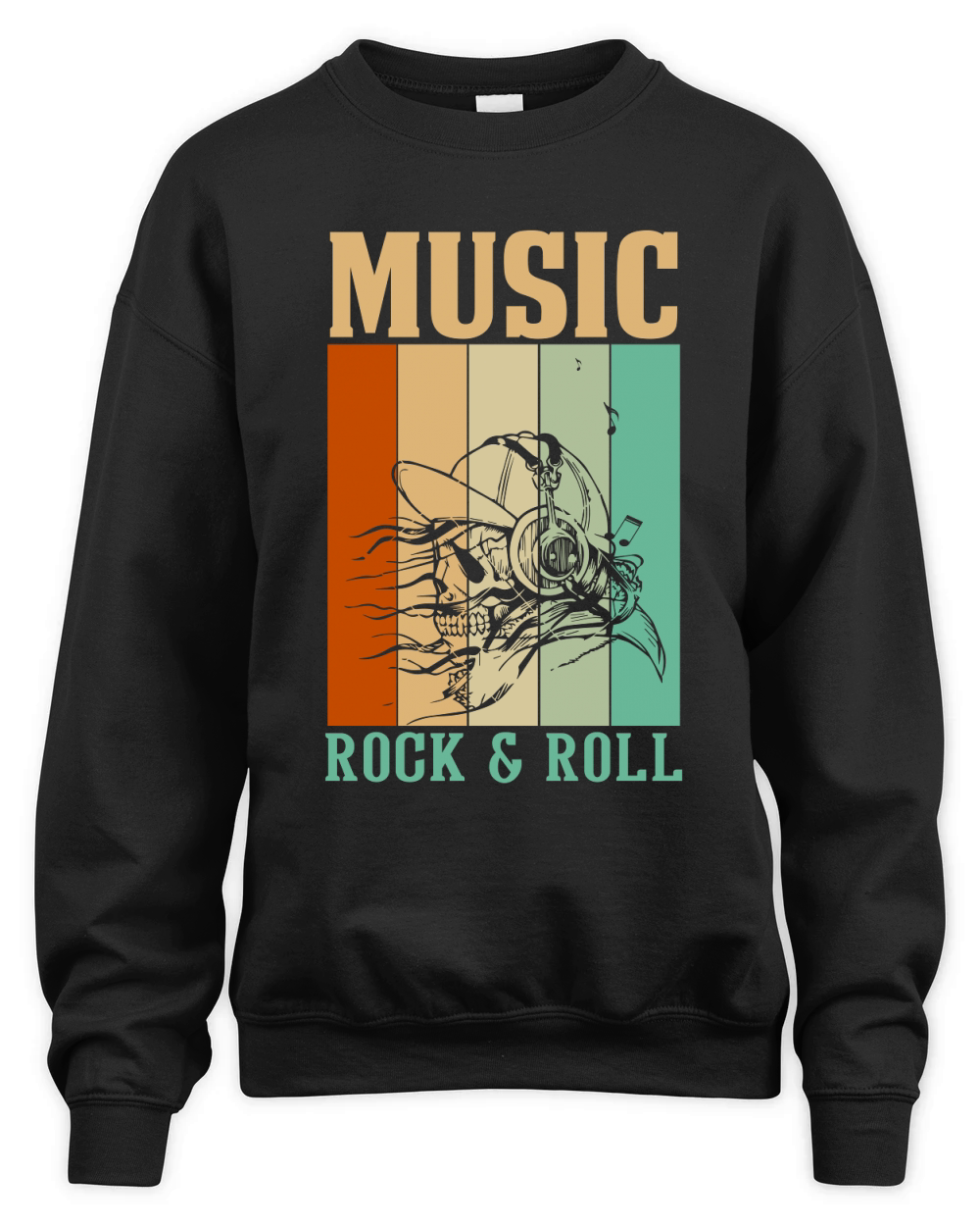 Music rock & roll Unisex Premium Crewneck Sweatshirt