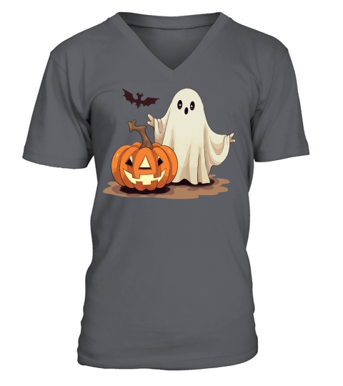 Ghost   Halloween V-Neck T-shirt