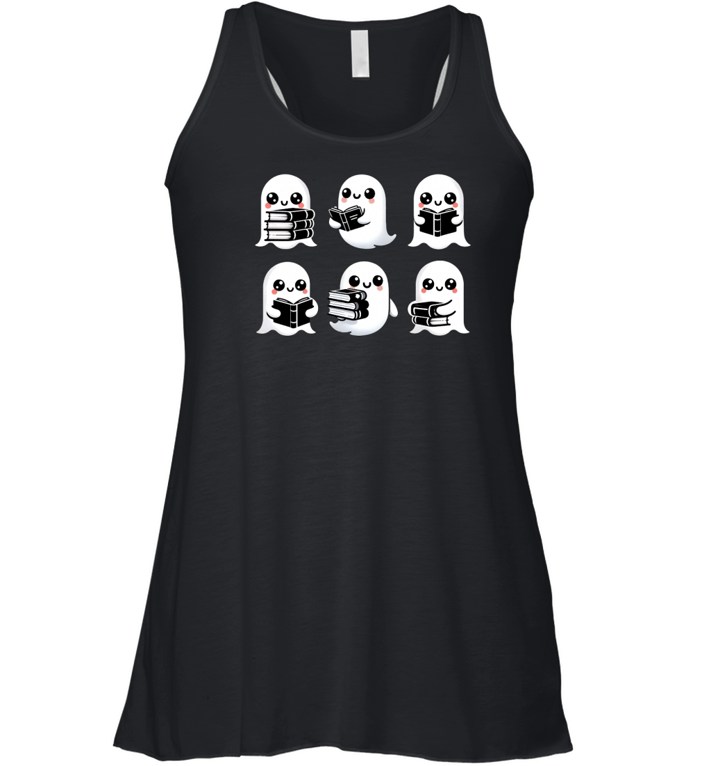 Cute Boo Ghost Halloween Women's Flowy Tank Top