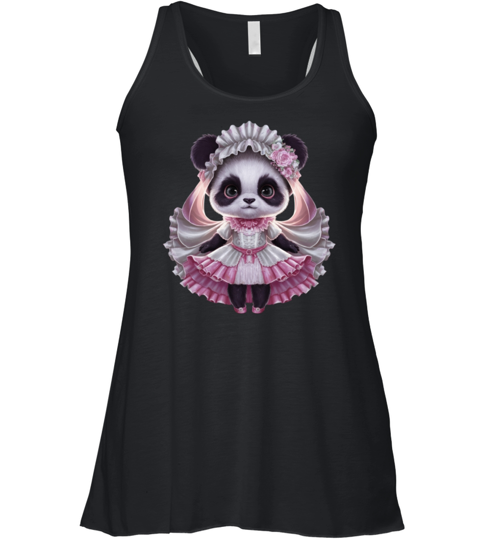 Cute Panda - Dollcore Women's Flowy Tank Top