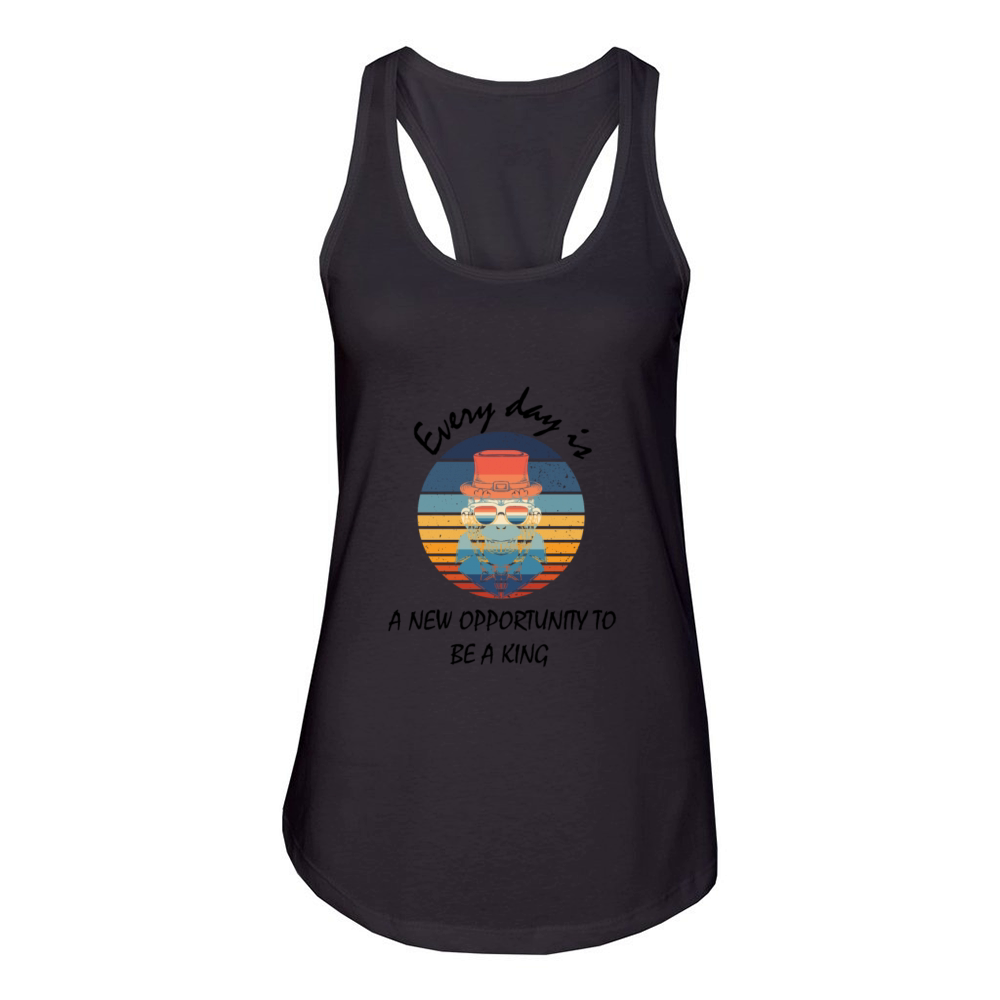 Every day is a new opportunity Women's Racerback Tank