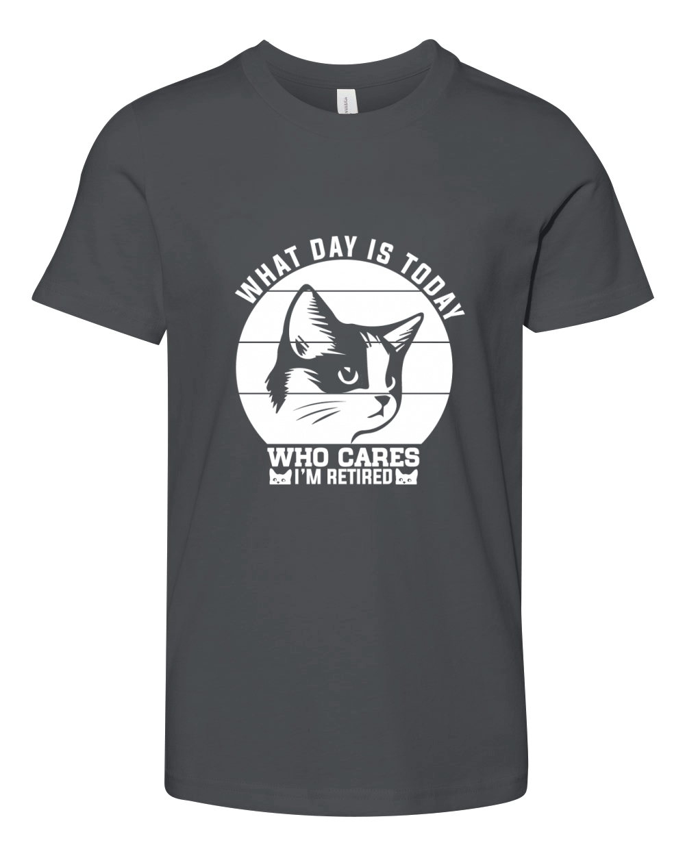 What day is today who cares im retired Youth Unisex Jersey Tee