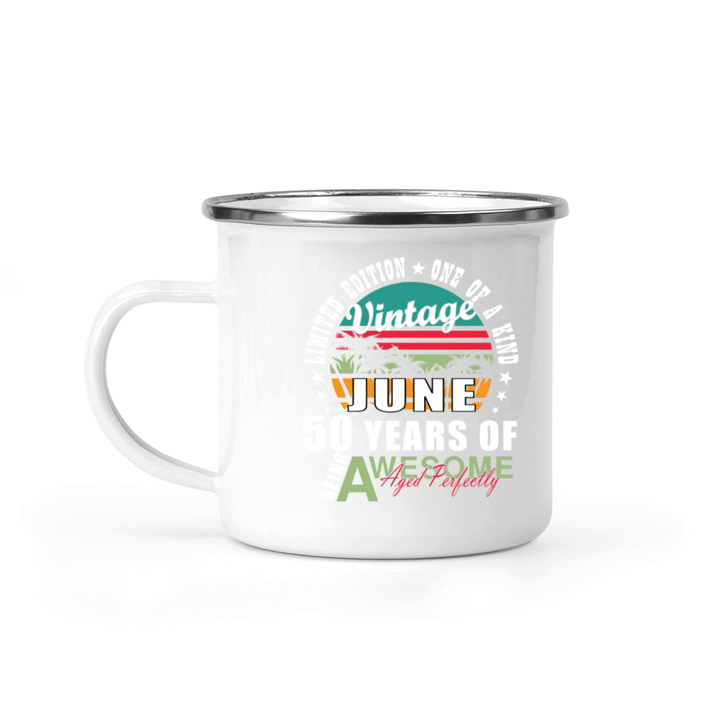 50th birthday 50 years June 1974 Camping Mug