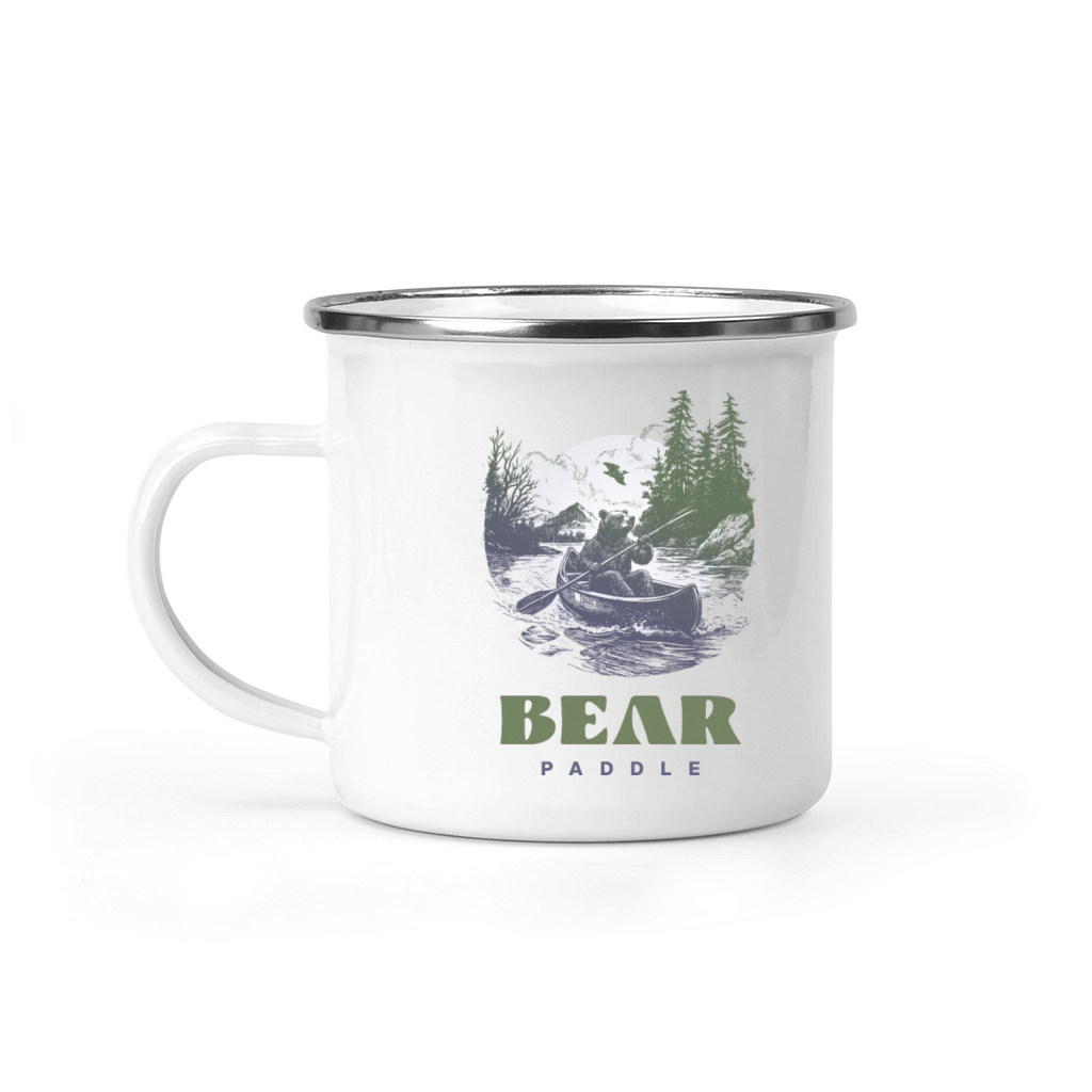 Bear Paddle Camping Mug