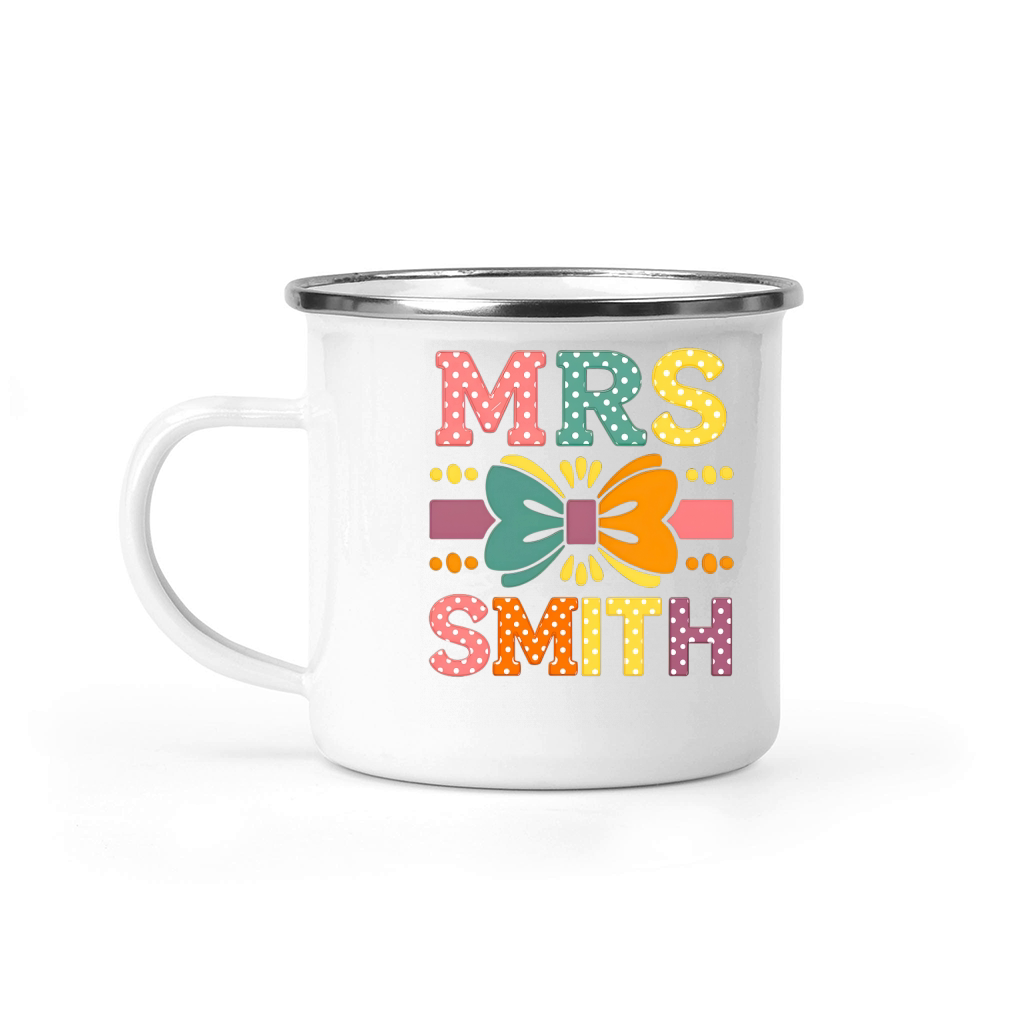 Mrs Smith Back To School Camping Mug
