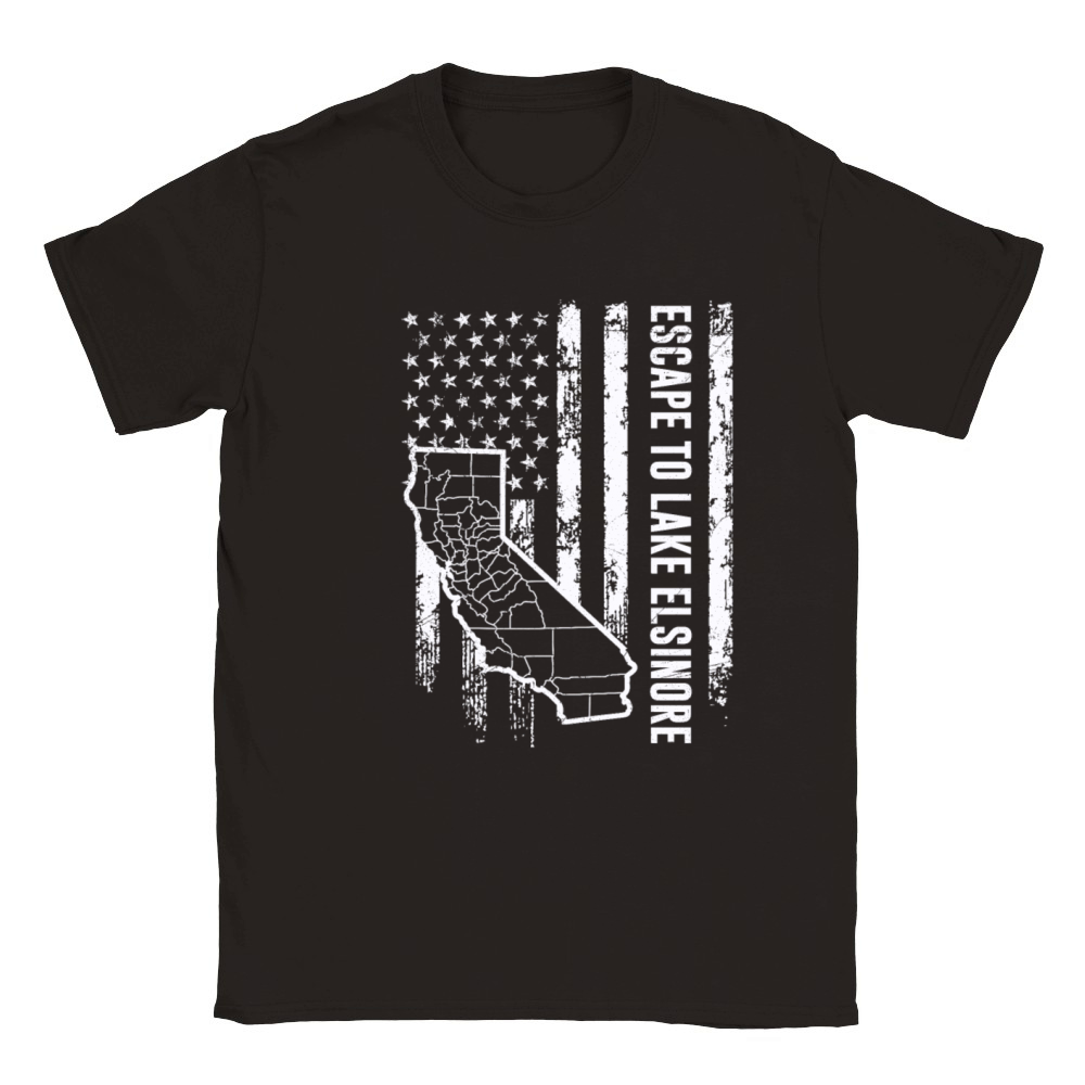 California ESCAPE TO LAKE ELSINORE Nevada Classic Kids Crewneck T-shirt