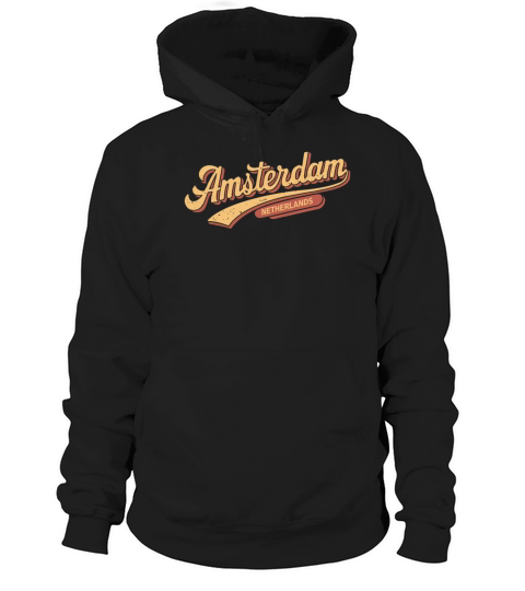 Amsterdam Netherlands Souvenir Vintage Style Hoodie Unisex