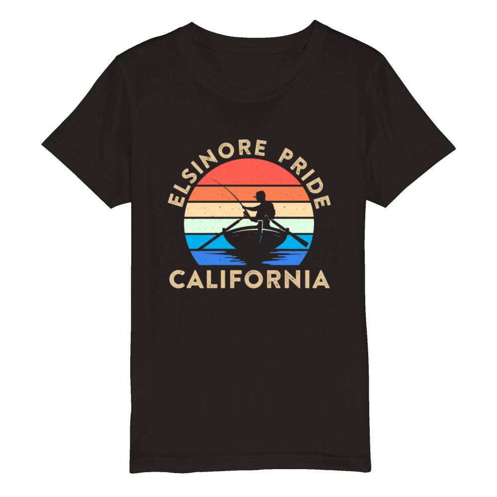 ELSINORE PRIDE CALIFORNIA USA Golden State Organic Kids Crewneck T-shirt