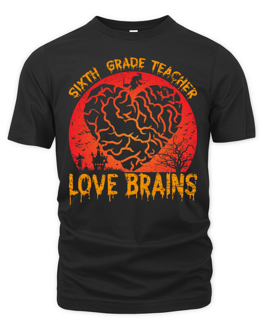 6th Grade Teachers Love Brain1 Organic Unisex T-shirt