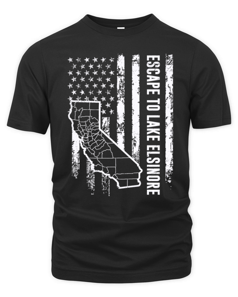 California ESCAPE TO LAKE ELSINORE Nevada Organic Unisex T-shirt