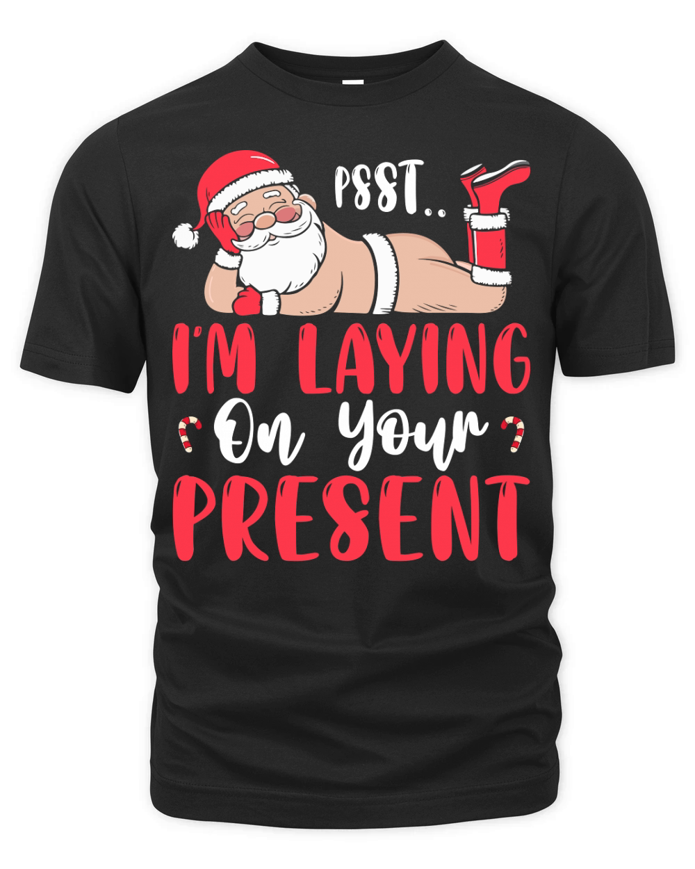 psst.. im laying on your present Organic Unisex T-shirt